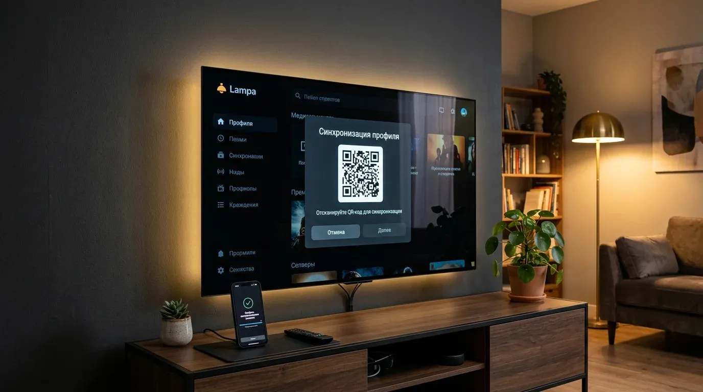 Резервное копирование и перенос профиля Lampa на новый ТВ