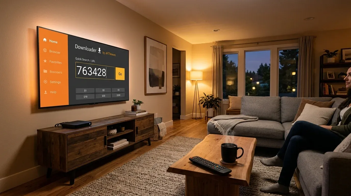 Установка Lampa через Downloader: коды для Android TV