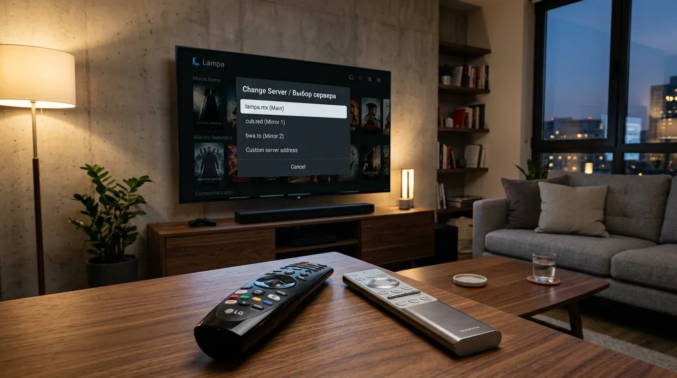 Смена сервера Lampa на пультах LG Magic Remote и Samsung